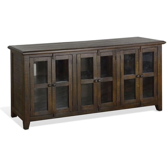 Sunny Designs 70" Wood TV Cabinet for TVs up to 80" in Tobacco Leaf