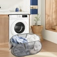 thumbnail image 5 of Larpur Mesh Pop Up Laundry Hamper,Collapsible Laundry Basket Clothes Bin, Gray, 5 of 6