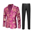 thumbnail image 4 of Traje de hombre, chaqueta de traje, traje casual, chaqueta, traje estampado, traje de ocio, 4 of 5
