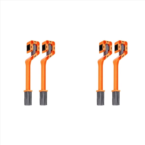 4 Cepillos de Cadena, Cepillos de Limpieza de Cadena Completamente Cerrados para Motocicletas Sucias Al Aire Libre, Limpiador de Cadena de Motocicleta