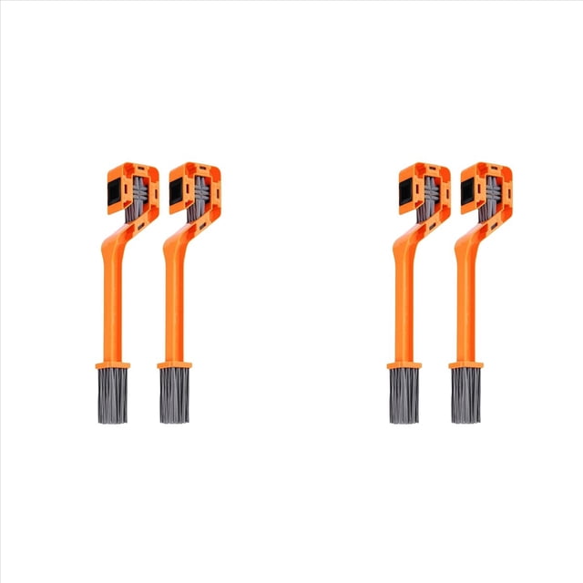 4 Cepillos de Cadena, Cepillos de Limpieza de Cadena Completamente Cerrados para Motocicletas Sucias Al Aire Libre, Limpiador de Cadena de Motocicleta