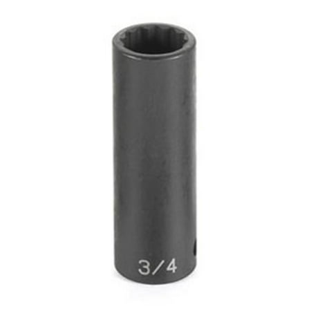 

GRY-2114D Grey Pneumatic 0.50 in. Drive x 0.43 in. Deep Impact Socket- 12 Point