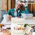 thumbnail image 4 of Bolsa de lona Koolmox Bulk con cremallera, 20 unidades, 23,5 x 17,5 cm, color beige, 4 of 8