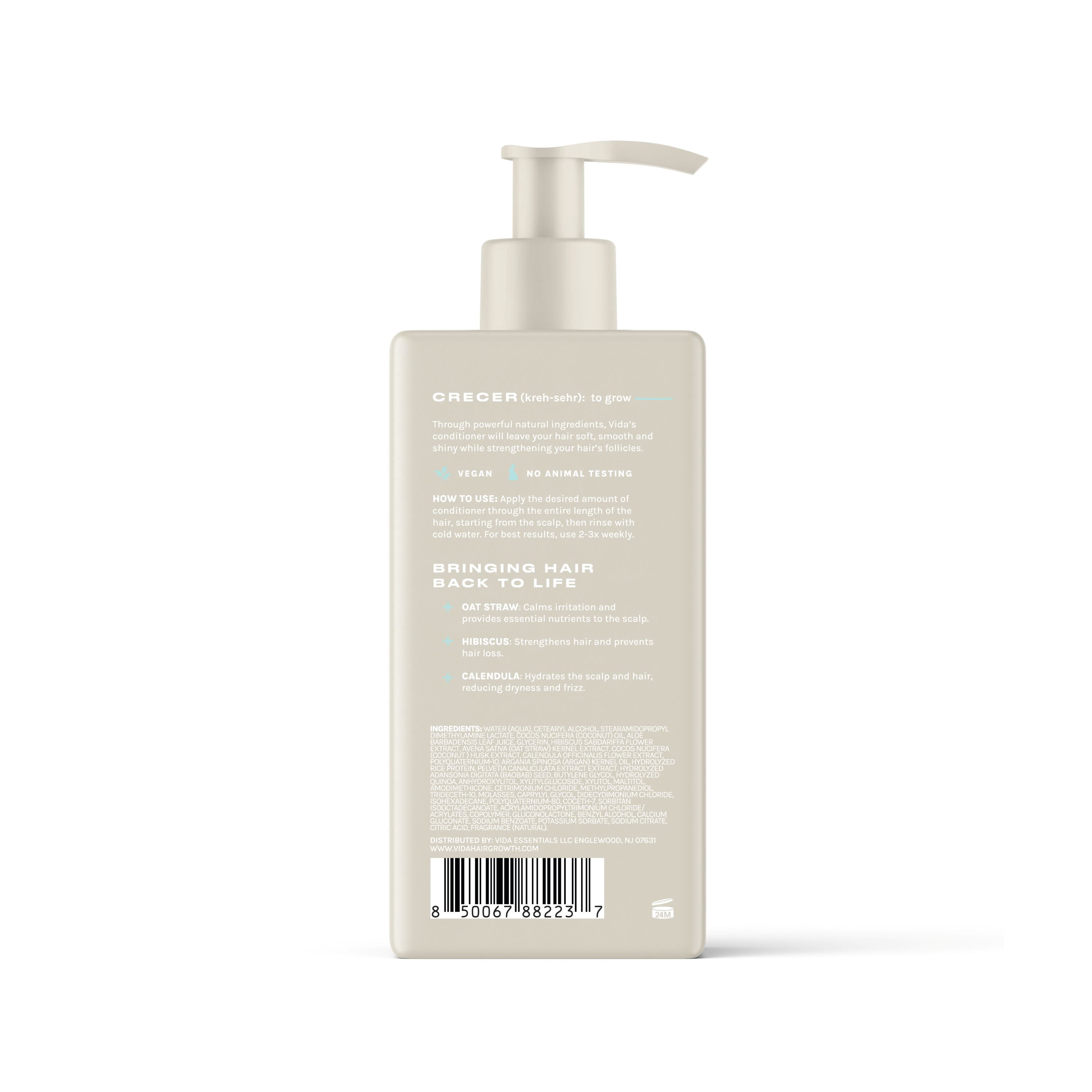 Vida Crecer Hair Grōth Conditioner 10 oz, Moisturizing, All Hair Types