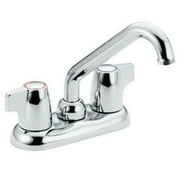 Moen Chateau Chrome Two Handle Laundry Faucet 4 in.