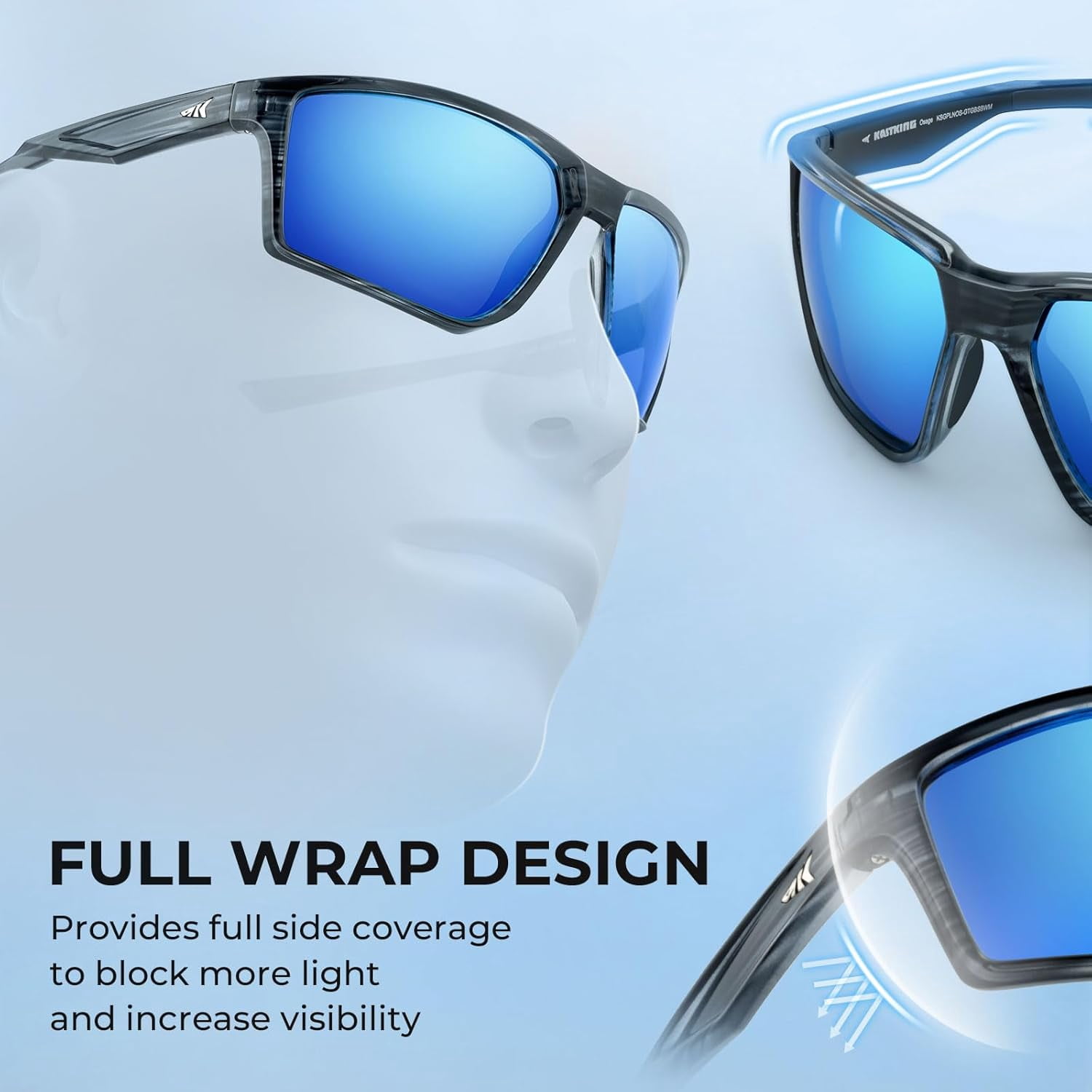 KastKing Polarized Sport Sunglasses, UV Protection Osage