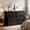Black-6-drawers, variant on 47" Large Dresser with 6 Drawers & Metal Handles - Solid Wood Chest for Bedroom, Kids Room, Living Room, Entryway, White