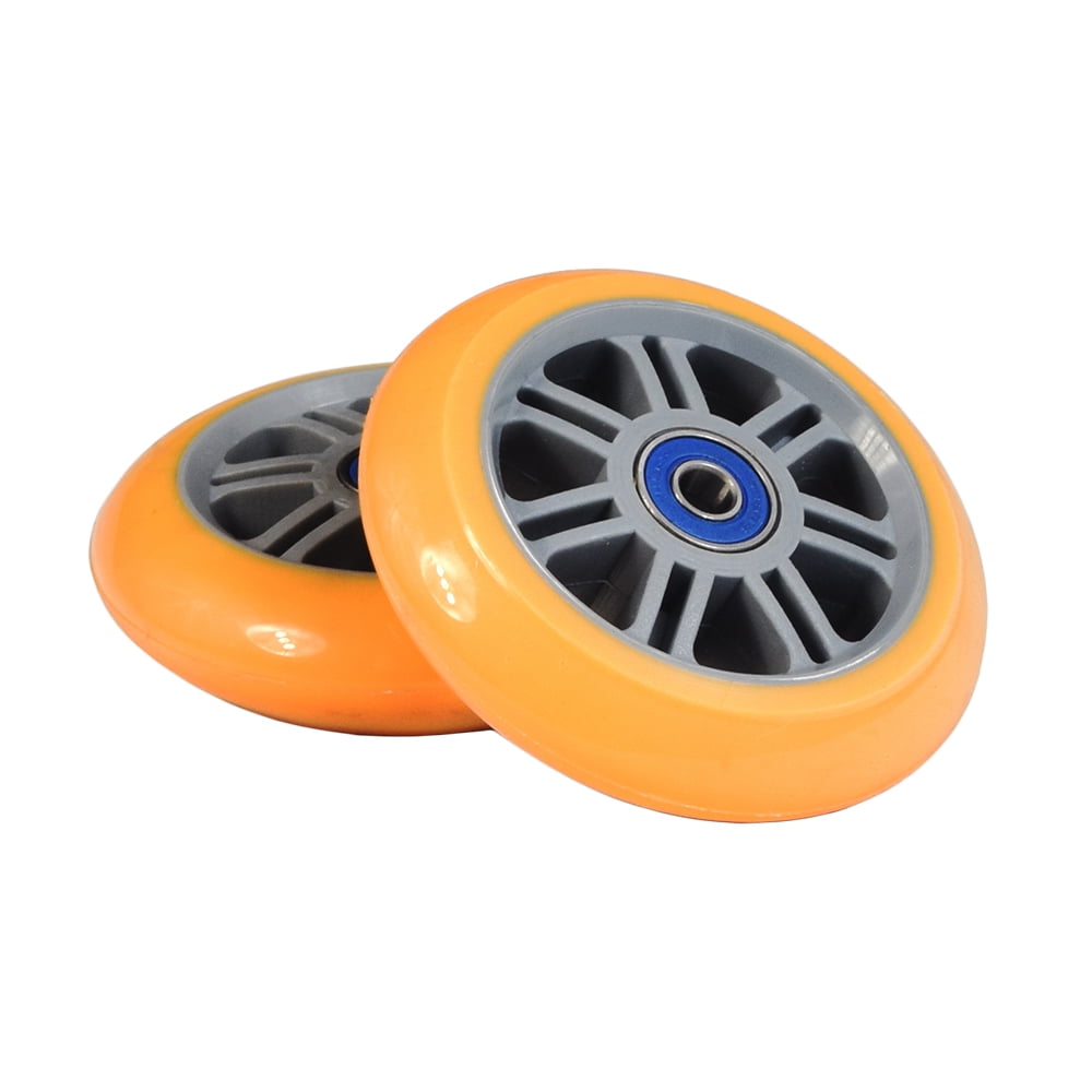 AlveyTech Razor Kick Scooter Wheels with Bearings (Set of 2) (Yellow