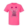 thumbnail image 2 of Wild Bobby Tough Guys Wear Pink Boxer Breast Cancer Awareness Men Tee, Neon Pink, 3X-Large, 2 of 6