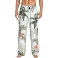thumbnail image 2 of Picia Vintage Palm Trees Mens Soft Woven Cotton Elastic Waistband Sleep Pajama Pant Lounge Sleep Pant With Pockets And Drawstring-Small, 2 of 9