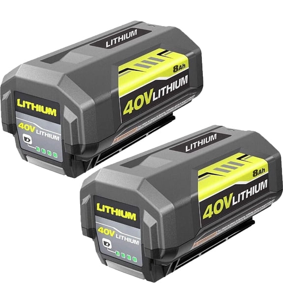2Pack 40v 8000mAh Replacement for Ryobi 40V Battery 8.0Ah Compatible with Ryobi 40 Volt Battery Lithium OP4026A OP4040 OP40201 OP4050A OP4015 OP40261 OP4030 OP40401 OP4060 Power Tools