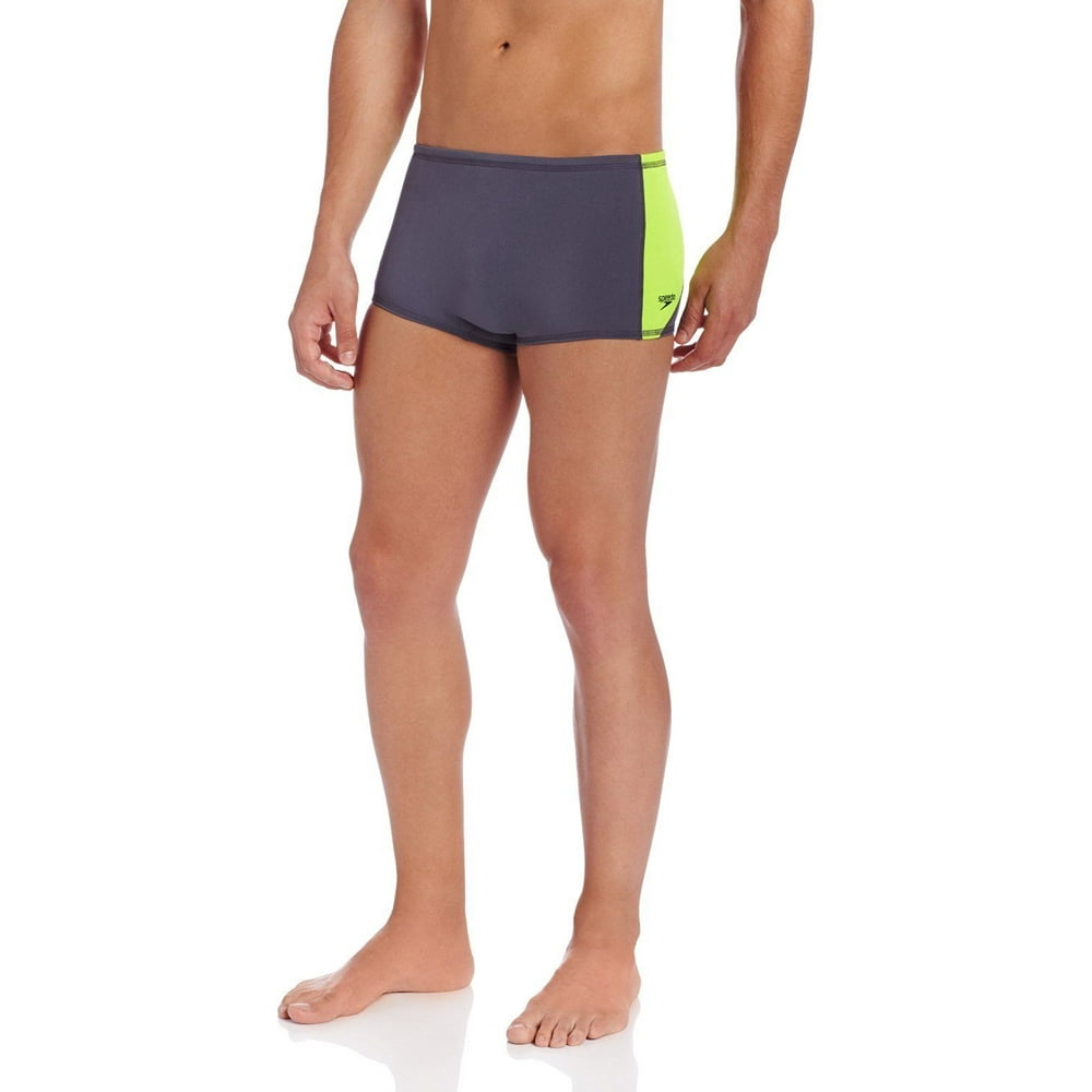 Speedo Men's Color Block Endurance Drag Brief Swimsuit Shorts 8051420