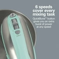 thumbnail image 6 of Hamilton Beach Classic Stand and Hand Mixer Combo for Kitchen, 4 Quart, 6 Speeds with Quick Burst, Aqua, 6 of 8