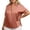 Rose Gold, variant on EYNMVR Plus Size Womens Satin Blouse Short Sleeve Silk Tops Button Down Shirts Business Casual Outfits