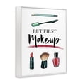 thumbnail image 4 of Stupell Industries But First Makeup Beauty & Fashion Painting White Framed Art Print Wall Art, 24 x 30, 4 of 10