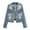 Blue-b, variant on Sexlip Women's Plus Size Jean Jacket Stitching Button Front Washed Western Outfit Trendy Fashion Denim Jacket Blue M