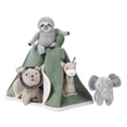 thumbnail image 1 of Lujosa tienda de campaña para safari/selva verde con corderos e hiedra con animales de peluche, 1 of 4