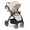 Melange Beige, variant on hauck Uptown Deluxe Stroller with Cup Holder and Canopy, Melange Beige