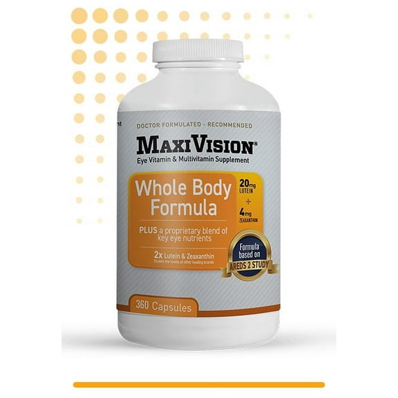AREDS2 Maxivision® Whole Body Formula (360-Caps) | MedOp Eye Multivitamin | Doctor Formulated