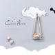 thumbnail image 5 of Bewildely Ganchos autoadhesivos de fácil instalación, gancho de viscosa de dibujos animados en forma de nube, ganchos con forma de estrella, Almacenamiento y organización del hogar, 5 of 6