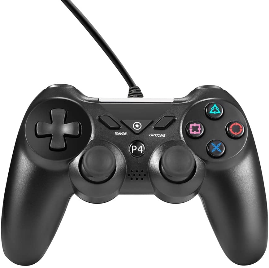 PS4 Wired Controller for Playstation 4,Mayfan USB PS4 Controller Wired with 6 Feets Length USB
