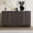taupe MDF, variant on LHKJ Sideboard Buffet Cabinet with Adjustable Shelves and Gold Handles, Taupe