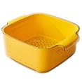 thumbnail image 2 of Sunjoy Tech Drain Basket Double Layered Strainer Basket Convenient Fruit Vegetable Washing Basket for Home Kitchen, 2 of 8