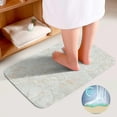 thumbnail image 4 of SKYSONIC Non-Slip 3 Piece Bathroom Rug Set Marble Gray Color Soft Contour Rug + Toilet Lid Cover + Bath Mat Bathroom Decor, 4 of 6