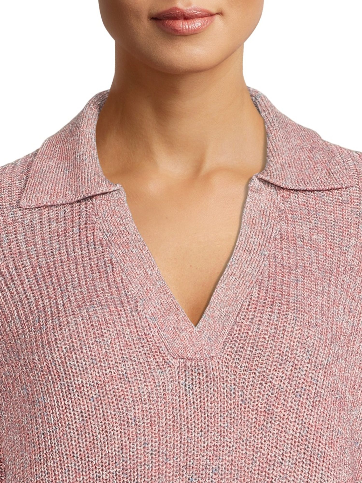 Time and Tru Women's Polo Sweater