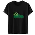 thumbnail image 1 of QIPOPIQ T-Shirts à Manches Courtes pour Femmes à Col Rond T-Shirts de la Saint-Patrick Hauts Shamrock T-Shirt Chemise Verte Tunique T-Shirts de la Saint-Patrick Tee T-Shirt T-Shirts de Noël pour les Fêtes T-Shirts Graphiques Aubaines, 1 of 4