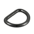 thumbnail image 2 of Uxcell Metal D Ring 0.98" Rings Buckle for Hardware Bags Belts Craft DIY Accessories Black 20Pcs, 2 of 5