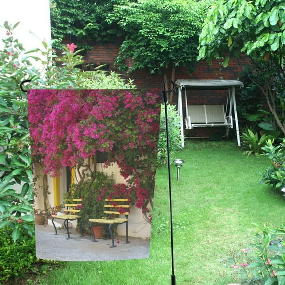 BSDHOME Spanish House Decor Garden Flag 28x40 inches