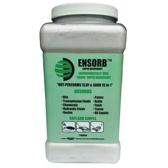 Enpac Solidifer, 1 gal Absorbed per Package, Jar, Perlite, White ENP D503