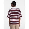 thumbnail image 3 of No Boundaries Striped Rugby Shirt with Short Sleeves, Men's XS-4XLT, 3 of 5