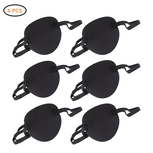 6 parches oculares ajustables, suaves y cómodos, máscaras individuales para ambliopía y ojo vago.