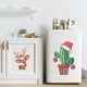 thumbnail image 3 of Pegatina de pared de animales de Navidad, gato, ciervo, Cactus, decoración de baño, inodoro, sala de estar, armario, refrigerador, decoración del hogar, T392 #, 3 of 4