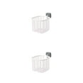 thumbnail image 2 of Portarrollos de papel higiénico Billuyoard 2piezas Blanco Gris, 2 of 6