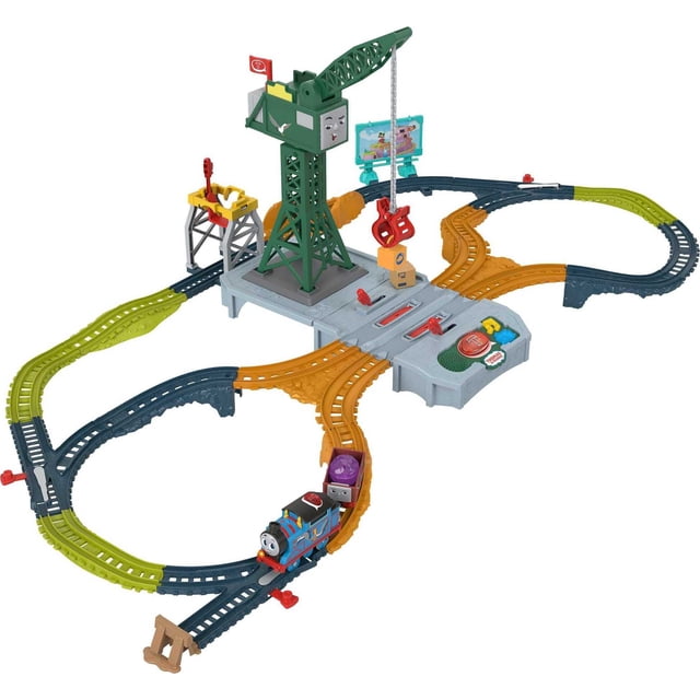Set de tren de juguete motorizado Thomas & Friends Talking Cranky