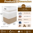 thumbnail image 5 of Laundry Hamper, Large Woven Rope Tall Laundry Basket, Decorative Storage Clothes, 5 of 6