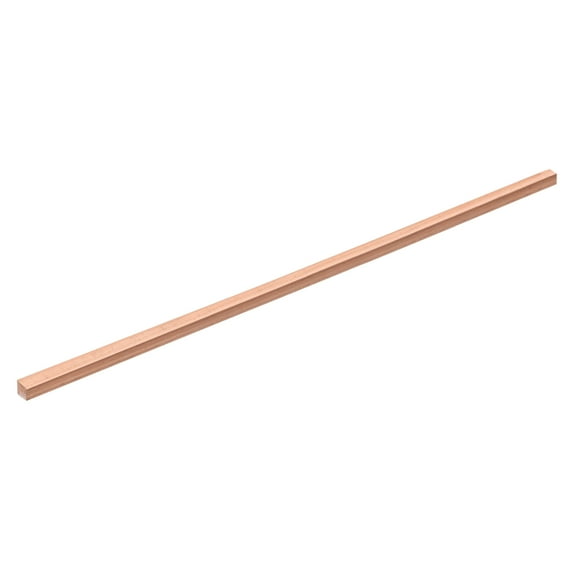 Uxcell 1Pack Copper Flat Bar, 1/4" Thickness x 1/4" Width x 10" Length Copper Bar Stock