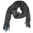 thumbnail image 1 of Pashmina larga fina Chal agradable y ligero Mascada elegantes de colores y para cualquier época del año Gris CHIC-FANTASY Bufanda para el cuello, 1 of 3