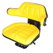 Seat Assembly - Grammer Style Vinyl Yellow fits John Deere 1020 1640 2020 2030 2040 2140 2350 2355 2440 2550 2555 2640 2750 2755 2950 2955 TY24763