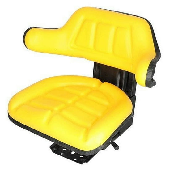 Seat Assembly - Grammer Style Vinyl Yellow fits John Deere 1020 1640 2020 2030 2040 2140 2350 2355 2440 2550 2555 2640 2750 2755 2950 2955 TY24763