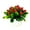 Red, variant on Walbest Artificial Pine cone Hemisphere Small Bonsai Non-fading Plastic Simulation Pine Cone Plant for Home Desktop Decorating, 7.1 Inch