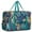 Blue-green, variant on For Spirit Airlines Personal Item Bag 18x14x8 Inch, Floral Weekender Travel Bag, Foldable Travel Duffel Bag Underseat Carry on Bag with Luggage Sleeve for Women and Men 30L