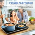 thumbnail image 6 of Sunmaki Portable Double Induction Cooktop, 1800W Electric Countertop Stoves with Sensor Touch for Cooking, 6 of 11