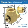 thumbnail image 2 of HSR90-SWA 1/2'' NPT Female Swivel Fitting, For HSR90 Hose Reel, Brass, 2 of 5