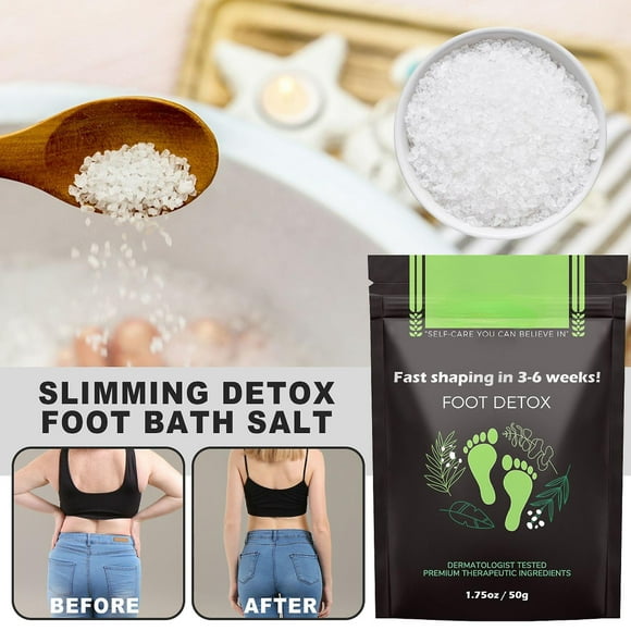 Fat Burning Foot Bath Salt Soak Fast Slimming Ginger Detox Salt Foot Soak Body Detox Stress Relax Weight Loss Health Care