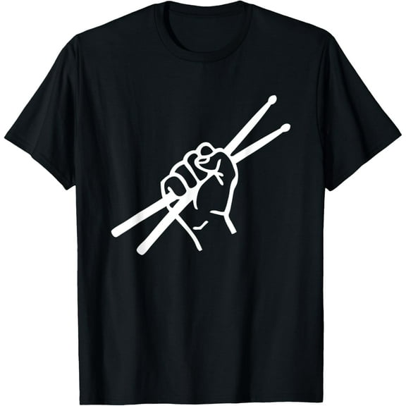 Drumsticks Drummer - Drumset Drums Gift T-ShirtMen and women, Black T-shirt, size: Extra large