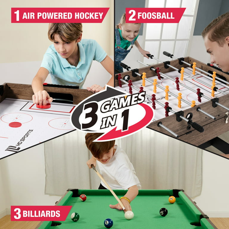 Folding Multi Games Table Professional Pool Air Hockey Tennis Large Full  Size 3